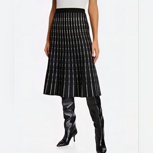 5 For $25✨️ Max Studio Knit Black Long  Maxi Skirt Womens Extra Small- Small 2-4